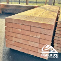 Madrier non raboté 3.00ml x 7.5 x 17.5cm - Douglas - Normé C24 - non traité